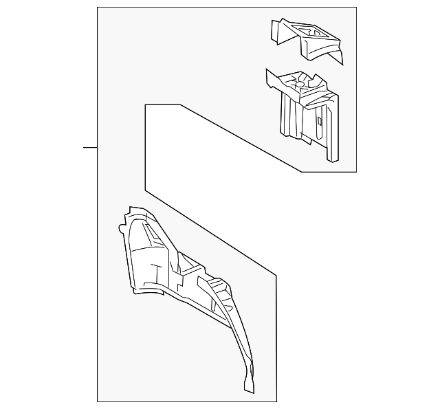 8S4Z-5427886-A Деталь INNER WHEELHOUSE, RIGHT