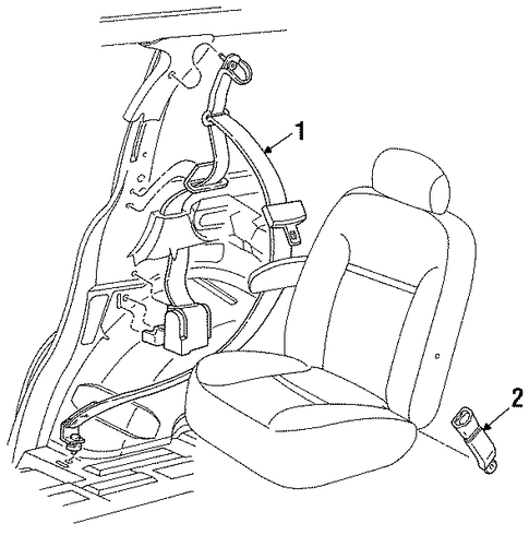 Windstar REAR SEAT BELTS 2