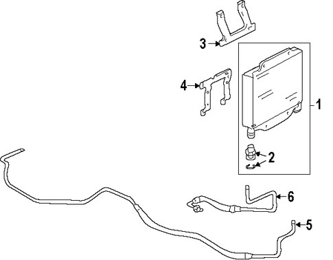 K3500 Pickup TRANS OIL COOLER 3