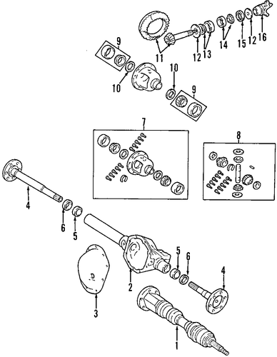 Dakota AXLE SHAFTS & JOINTS