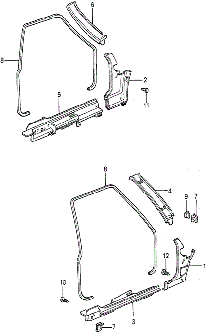 INTERIOR / BUMPER/DOOR TRIM (1) for 1981 Honda ACCORD HATCHBACK #1