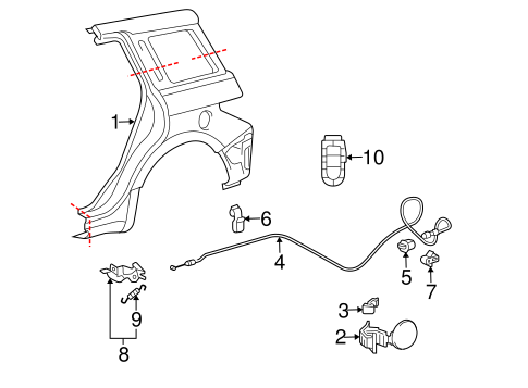 BODY/QUARTER PANEL & COMPONENTS for 2006 Scion xA #1