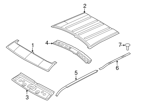 Roof & Components for 2014 Land Rover LR2 #0