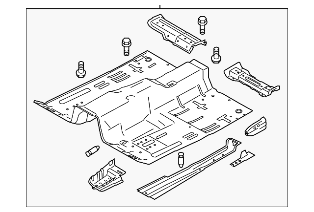 FR3Z-6311135-A Деталь FRONT FLOOR PAN