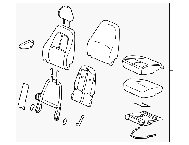 22705931 Деталь SEAT ASSY, RIGHT