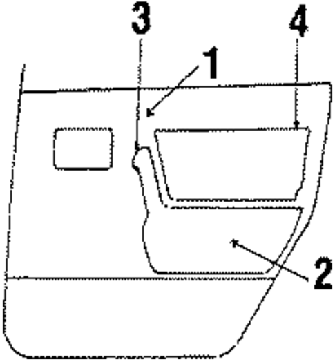 6000 INTERIOR TRIM - REAR DOOR
