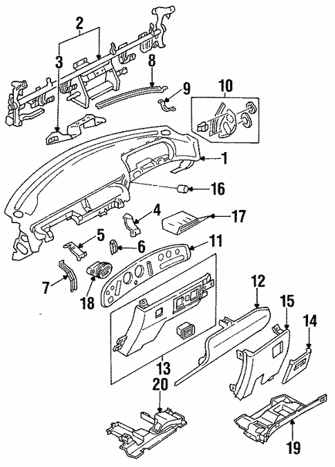 Instrument Panel for 1992 Mazda 929 #0