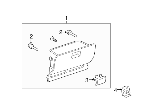 BODY/GLOVE BOX for 2005 Scion xA #1