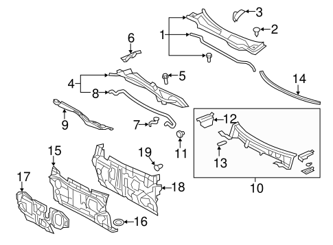 Body/Cowl for 2009 Toyota Camry #2