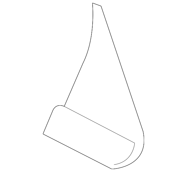 6H6Z-5428167-BB Деталь FRONT MOLDING, LEFT