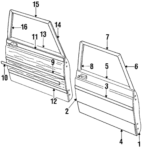 LTD Crown Victoria DOOR & COMPONENTS 3