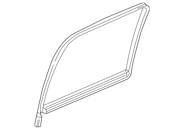 15056803 Деталь GLASS W'STRIP, LEFT
