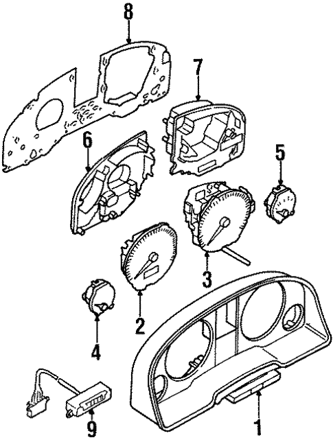 Instrument Gauges for 1994 Audi Cabriolet #0