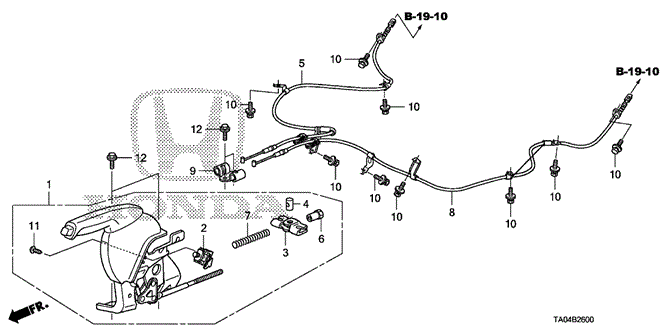 Chassis/Parking Brake for 2010 Honda ACCORD SEDAN #1