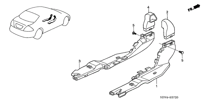 INTERIOR / BUMPER/DUCT for 2003 Honda ACCORD COUPE #1