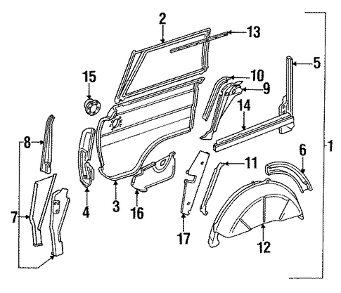 Grand Wagoneer INNER STRUCTURE & RAILS
