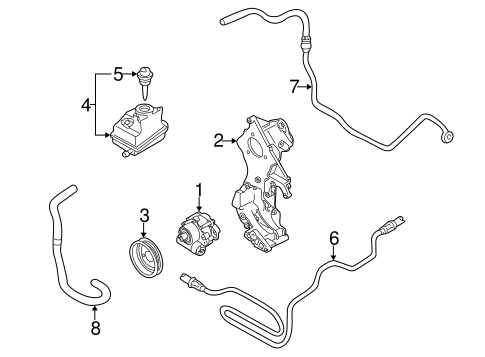Pump & Hoses for 2005 Volkswagen Jetta #0