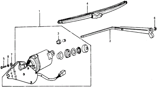 ELECTRICAL / EXHAUST / HEATER / FUEL/REAR WINDSHIELD WIPER for 1978 Honda ACCORD HATCHBACK #1