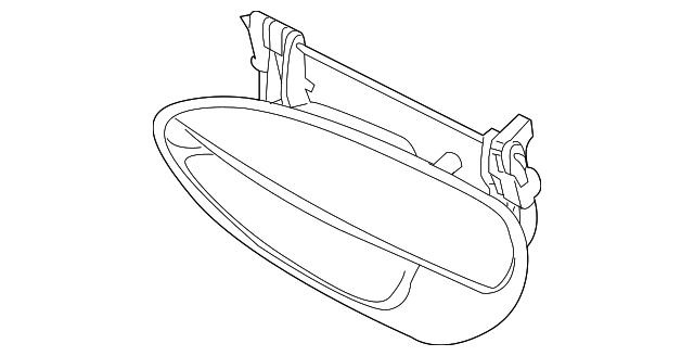 92085572 Деталь HANDLE, OUTSIDE, LEFT