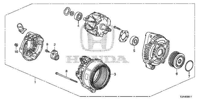 ENGINE/ALTERNATOR (DENSO) (V6) for 2013 Honda ACCORD SEDAN #1