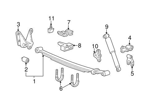 Rear Suspension/Rear Suspension for 2002 Ford Ranger #2