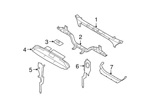 F-250 Super Duty RADIATOR SUPPORT