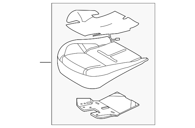 LR009645 SEAT CUSHION PAD, LEFT
