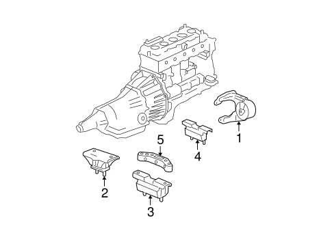 Canyon ENGINE & TRANS MOUNTING