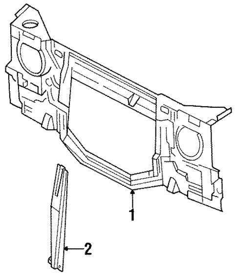 Radiator Support for 1995 Isuzu Trooper #0