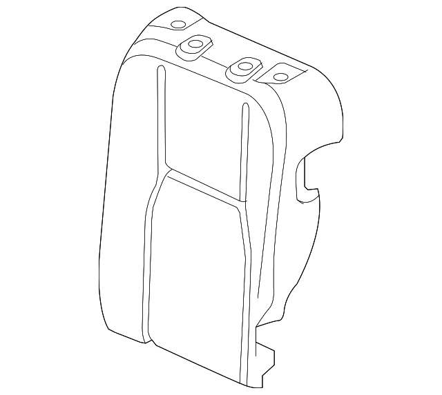 HVA000210 Деталь SEAT BACK PAD, LEFT