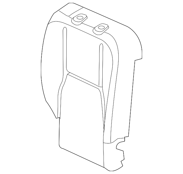 HVA000200 Деталь SEAT BACK PAD, RIGHT