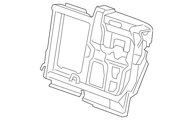 LR018187 Деталь SEAT BACK FRAME, LEFT