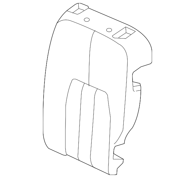 HMA001790VAE Деталь SEAT BACK COVER, LEFT