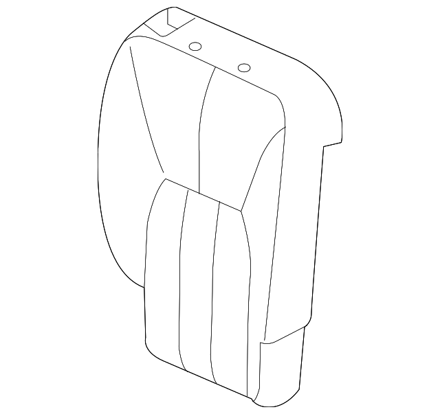 HMA001760SUN Деталь SEAT BACK COVER, RIGHT