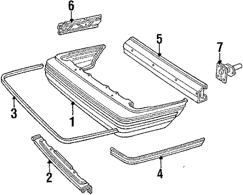 Topaz BUMPER ASSEMBLY - REAR
