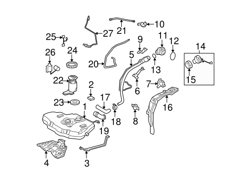 FUEL SYSTEM/FUEL SYSTEM COMPONENTS for 2005 Toyota Matrix #1