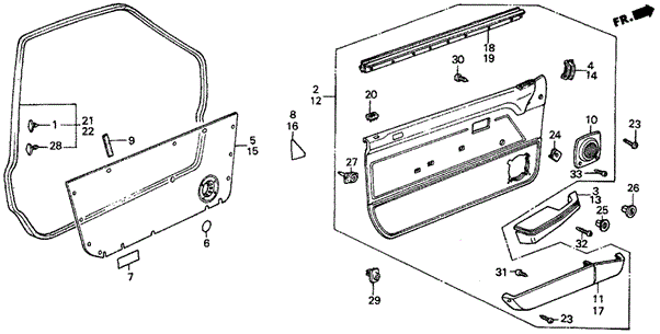 Armrest, L Door *NH89L* (Palmy Gray) Armrest, L Door *NH89L* (Palmy Gray)