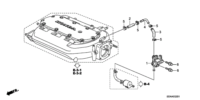 Engine/Tubing (V6) for 2007 Honda ACCORD COUPE #1