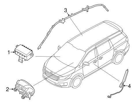 Air Bag Components for 2021 Kia Sedona #0