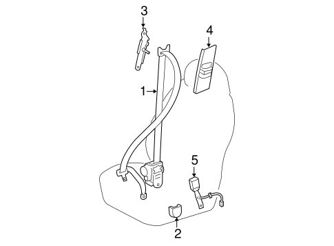 ELECTRICAL/FRONT SEAT BELTS for 2009 Toyota RAV4 #1