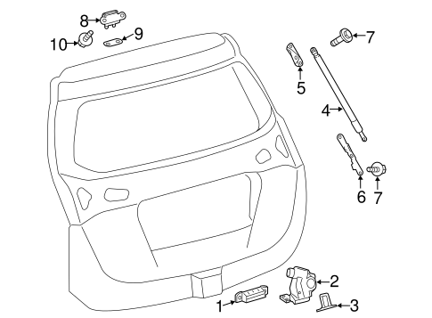 BODY/LIFTGATE for 2014 Toyota RAV4 #2