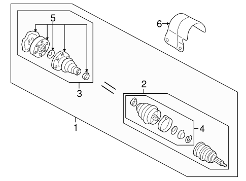 Drive Axles for 2001 Audi TT #0