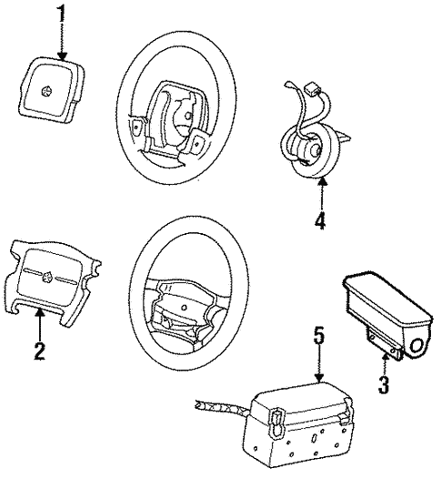 Air Bag Components for 1993 Chrysler Town & Country #0