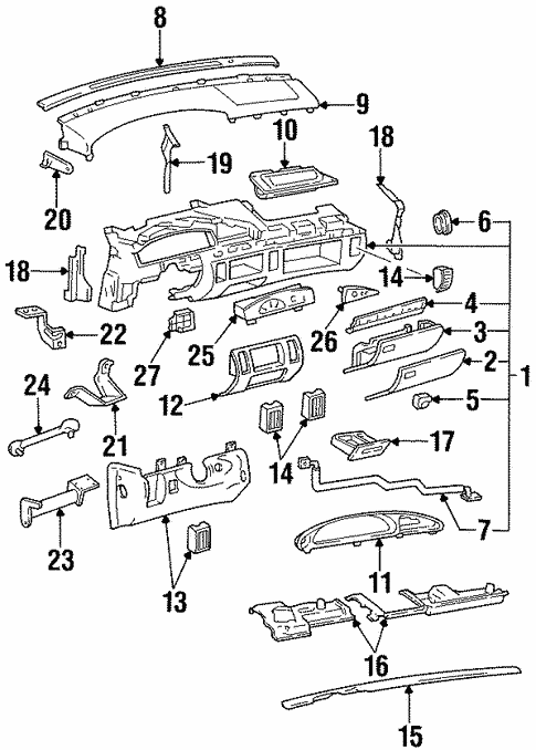 Instrument Panel for 1998 Oldsmobile 88 #0