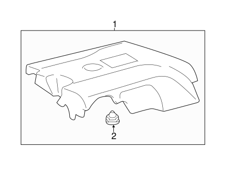ENGINE/ENGINE APPEARANCE COVER for 2016 Toyota Highlander #1