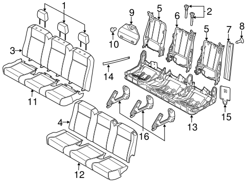 Body/Rear Seat for 2016 Ford Transit-150 #3