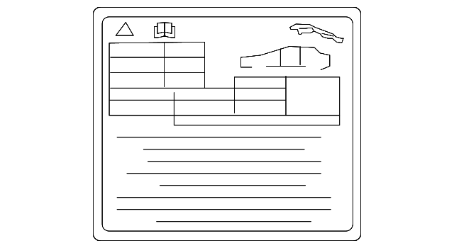 XR837245 Деталь TIRE INFO LABEL