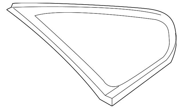 8650440 Деталь QTR GLASS, LEFT
