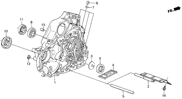 AT Torque Converter Housing ('86-'87) for 1987 Honda Civic #0
