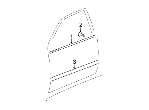 BODY/EXTERIOR TRIM - FRONT DOOR for 2006 Toyota Highlander #1